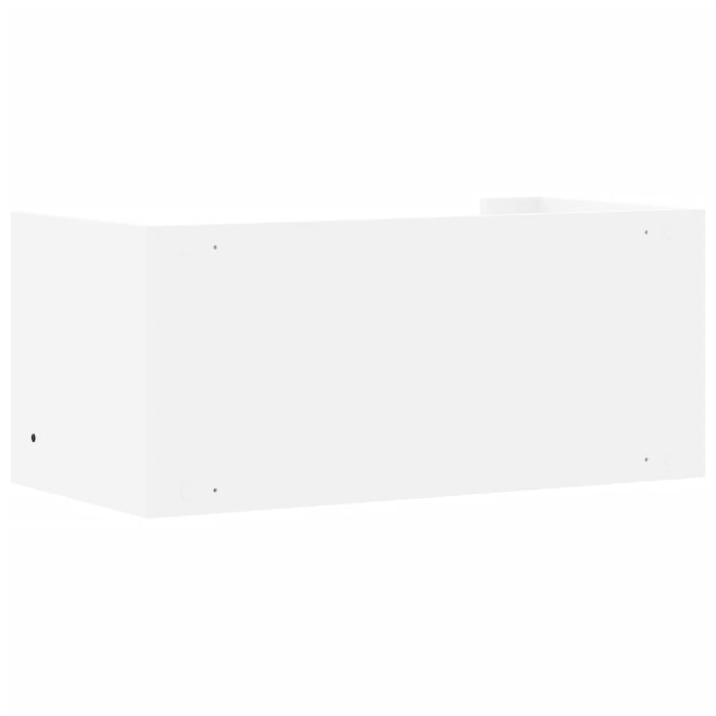 Scaffale a Parete Bianco 70,5x35x30,5 cm in Legno Multistrato | homemem39