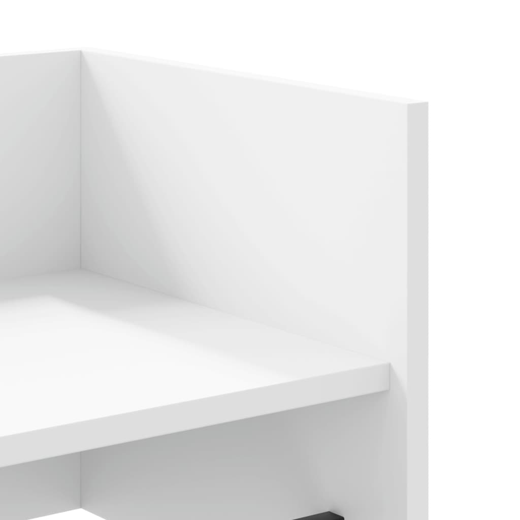 Scaffale a Parete Bianco 70,5x35x30,5 cm in Legno Multistrato | homemem39