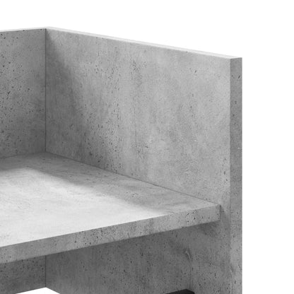 Scaffale a Muro Grigio Cemento 70,5x35x30,5cm Legno Multistrato | homemem39