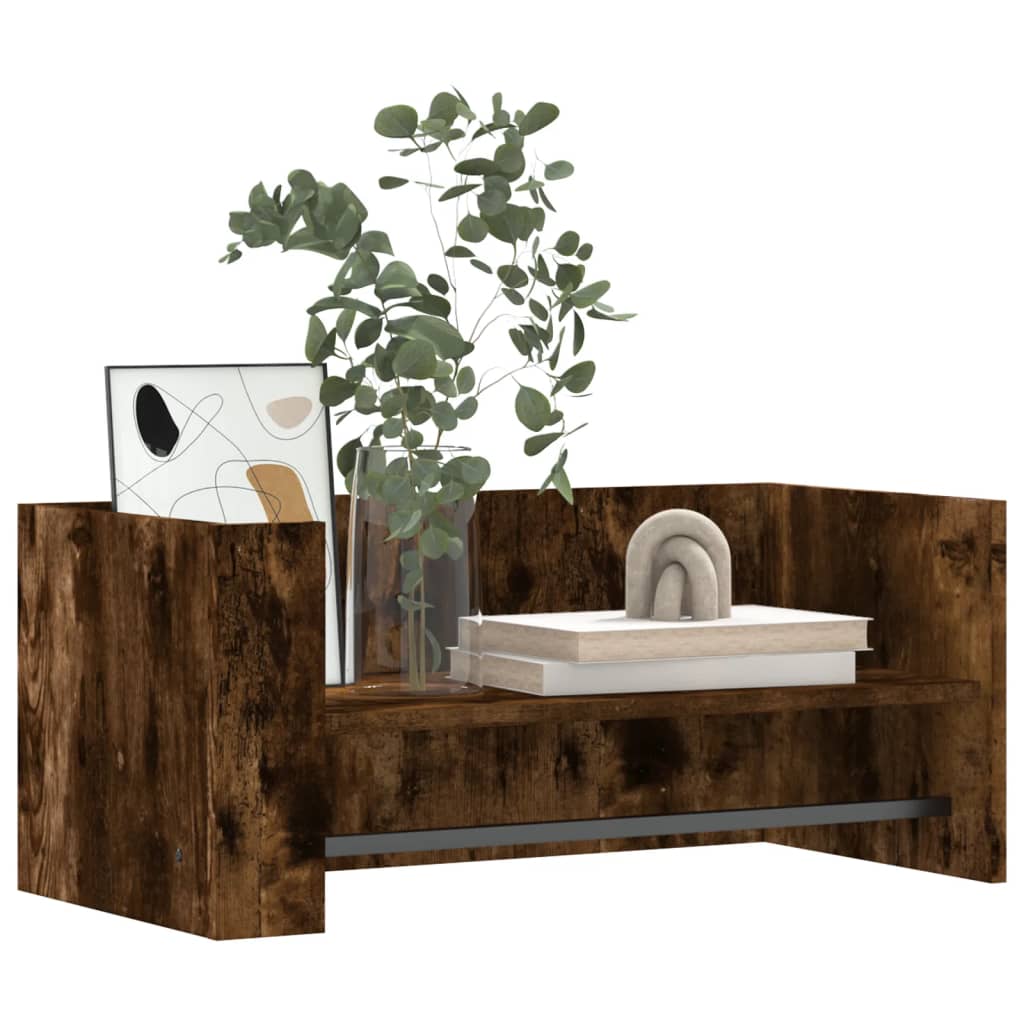 Mensola a Muro Rovere Fumo 70,5x35x30,5 cm Legno Multistrato | homemem39