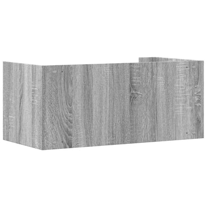 Mensola a Muro Grigio Sonoma 70,5x35x30,5 cm Legno Multistrato