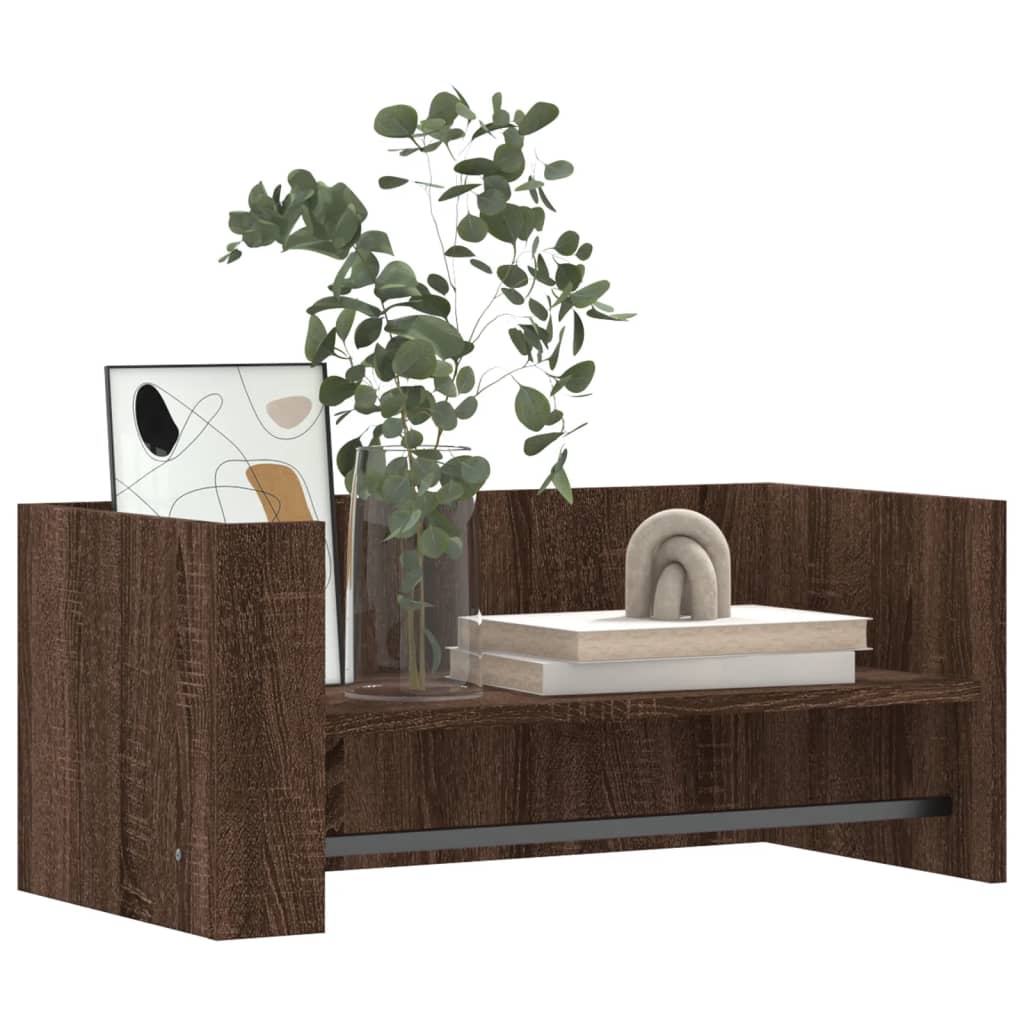 Mensola a Muro Rovere Marrone 70,5x35x30,5 cm Legno Multistrato | homemem39