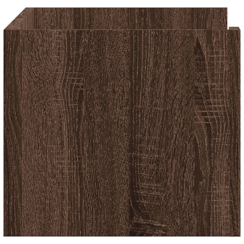 Mensola a Muro Rovere Marrone 70,5x35x30,5 cm Legno Multistrato