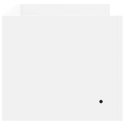 Scaffale a Parete Bianco 100x35x30,5 cm in Legno Multistrato | homemem39
