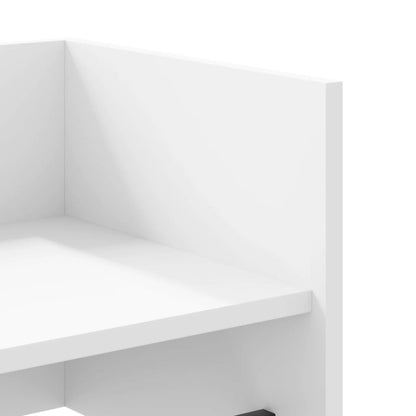 Scaffale a Parete Bianco 100x35x30,5 cm in Legno Multistrato | homemem39