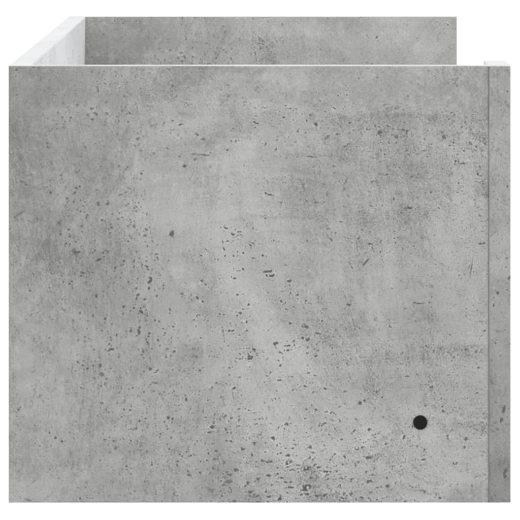 Scaffale a Muro Grigio Cemento 100x35x30,5 cm Legno Multistrato | homemem39