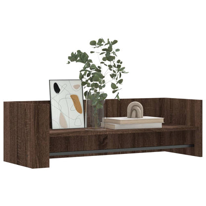 Mensola a Muro Rovere Marrone 100x35x30,5 cm Legno Multistrato | homemem39
