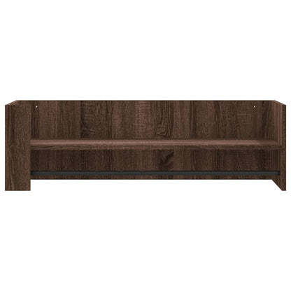 Mensola a Muro Rovere Marrone 100x35x30,5 cm Legno Multistrato