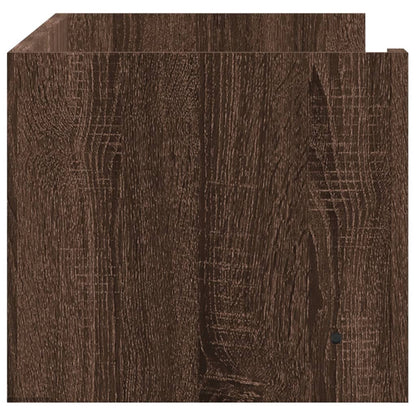 Mensola a Muro Rovere Marrone 100x35x30,5 cm Legno Multistrato | homemem39