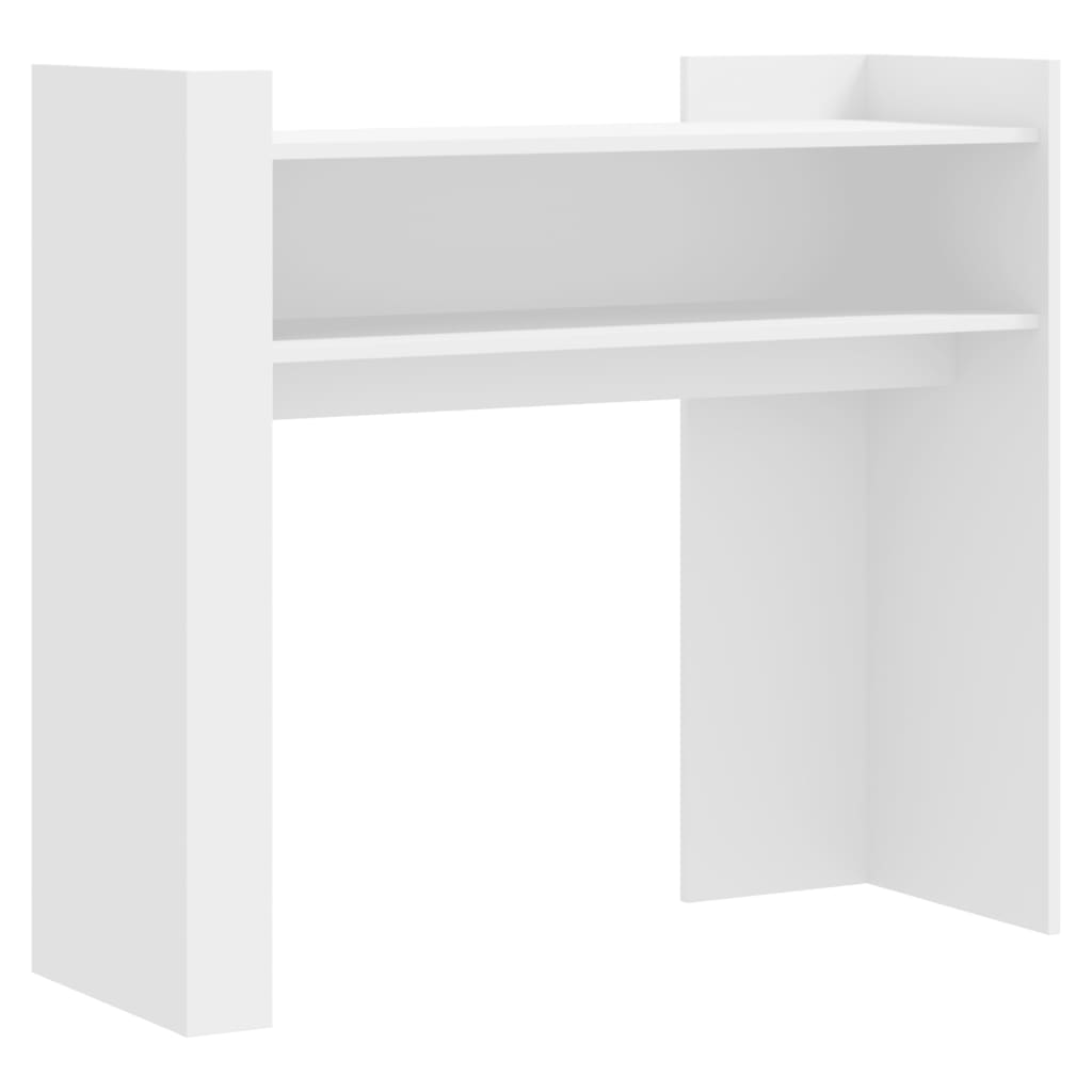 Tavolino Consolle Bianco 100x35x90 cm in Legno Multistrato | homemem39