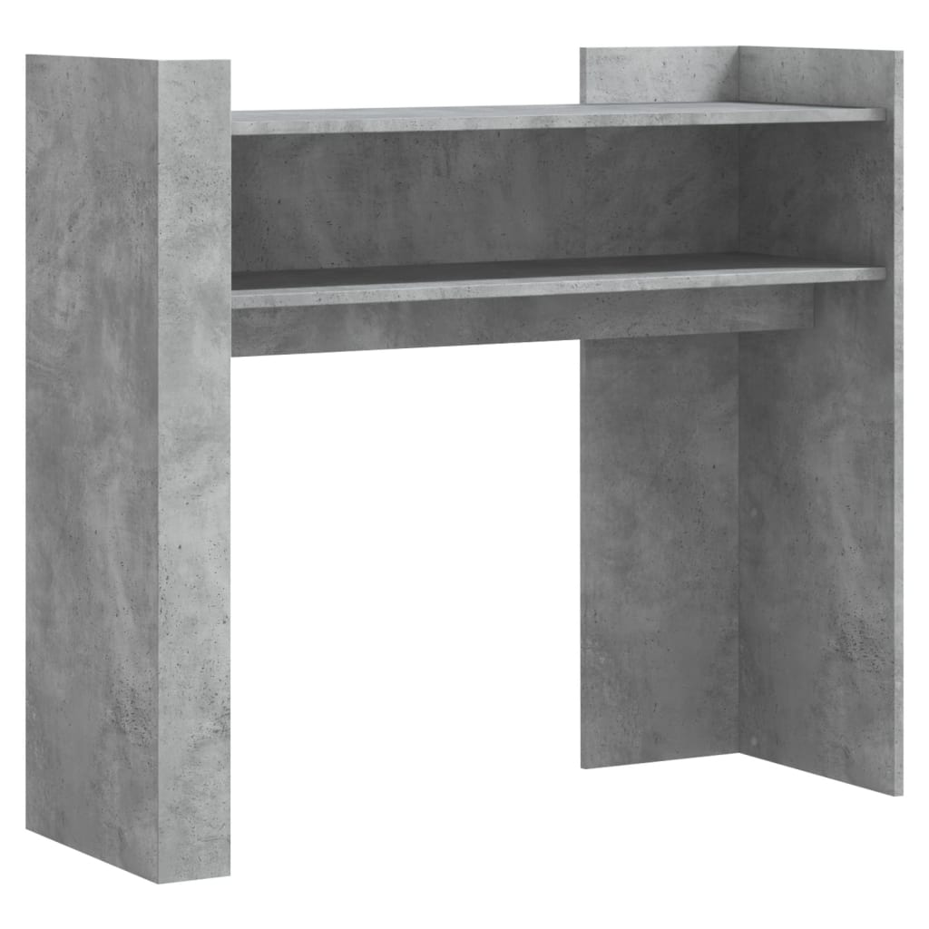 Tavolino Consolle Grigio Cemento 100x35x90 cm in Multistrato - homemem39
