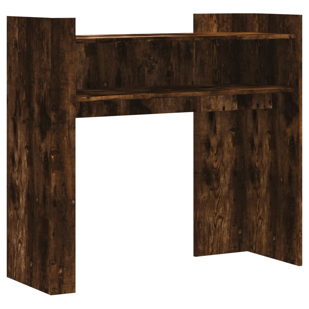 Tavolino Consolle Rovere Fumo 100x35x90 cm in Legno Multistrato | homemem39