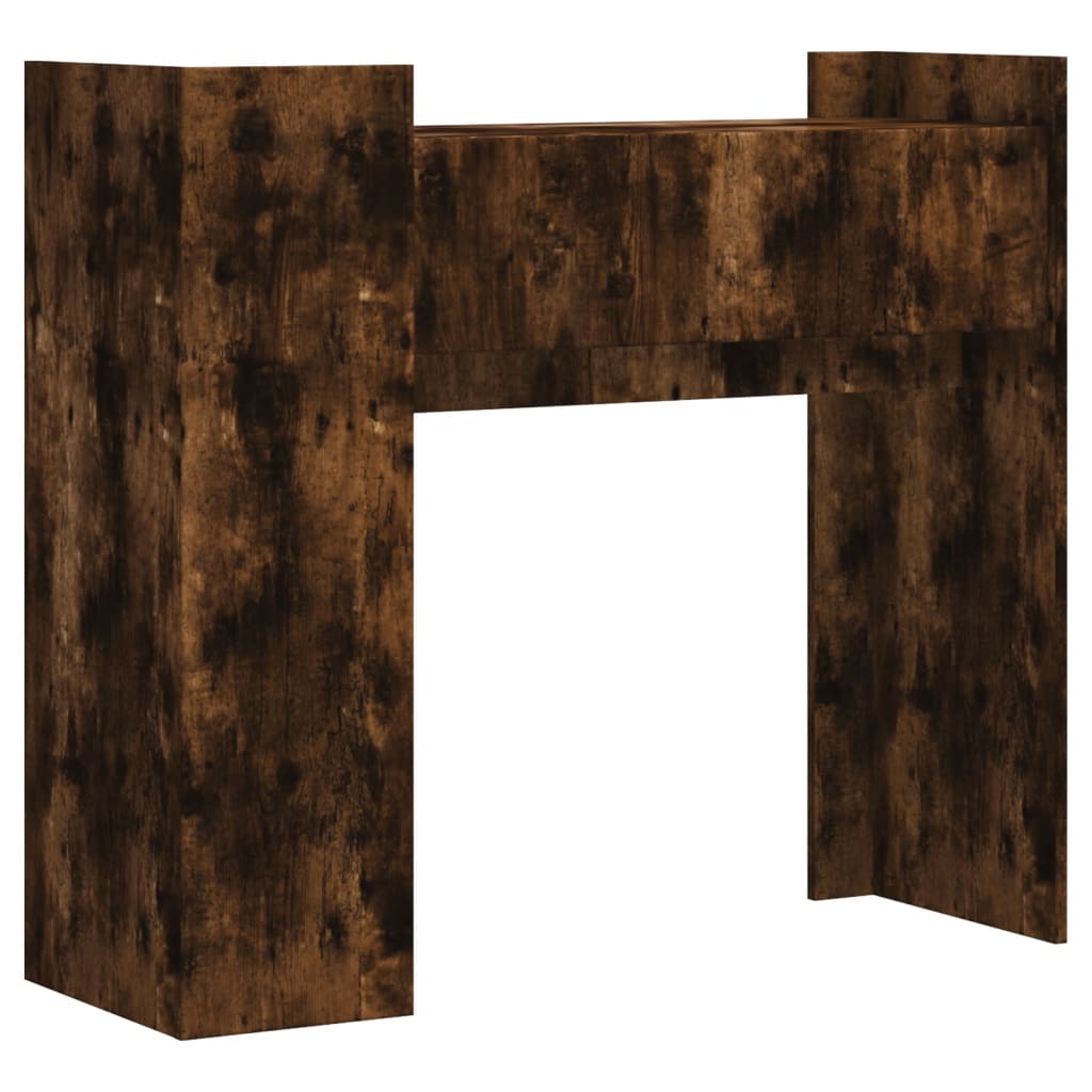 Tavolino Consolle Rovere Fumo 100x35x90 cm in Legno Multistrato | homemem39
