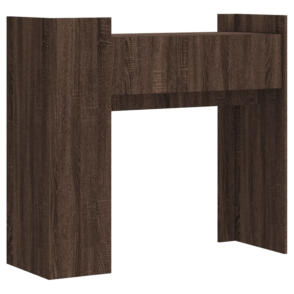 Tavolino Consolle Rovere Fumo 100x35x90 cm in Legno Multistrato - homemem39