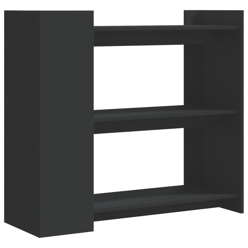 Tavolino Consolle Nero 100x35x90 cm in Legno Multistrato - homemem39
