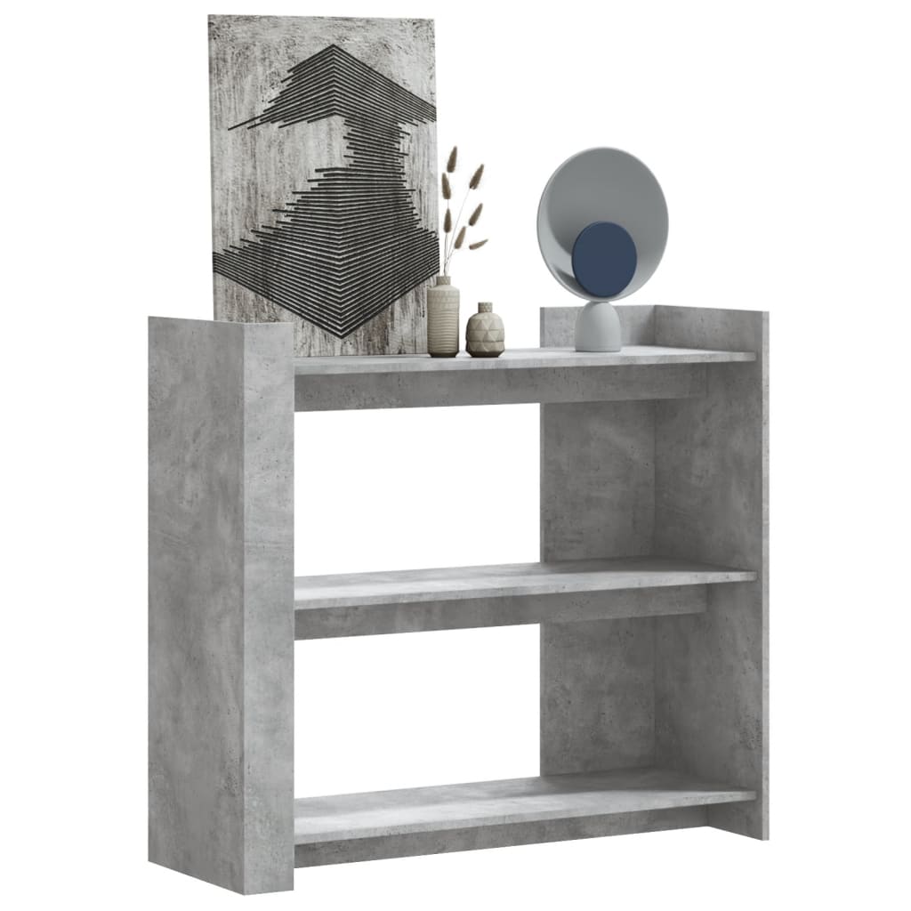 Tavolino Consolle Grigio Cemento 100x35x90 cm in Multistrato | homemem39