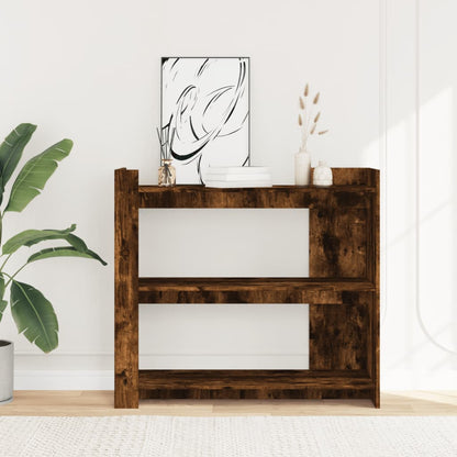 Tavolino Consolle Rovere Fumo 100x35x90 cm in Legno Multistrato | homemem39