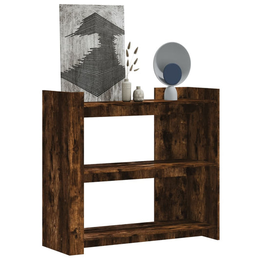 Tavolino Consolle Rovere Fumo 100x35x90 cm in Legno Multistrato - homemem39