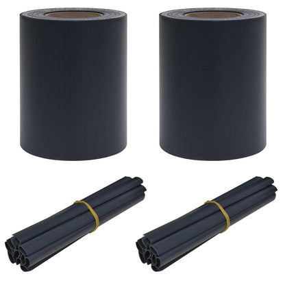 Schermi privati per il giardino 2 pcs Grigio scuro 35 x 0,19 m