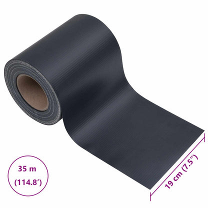 Schermi privati per il giardino 2 pcs Grigio scuro 35 x 0,19 m