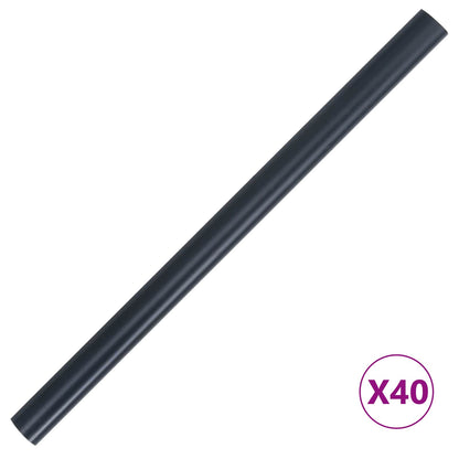 Schermi privati per il giardino 2 pcs Grigio scuro 35 x 0,19 m