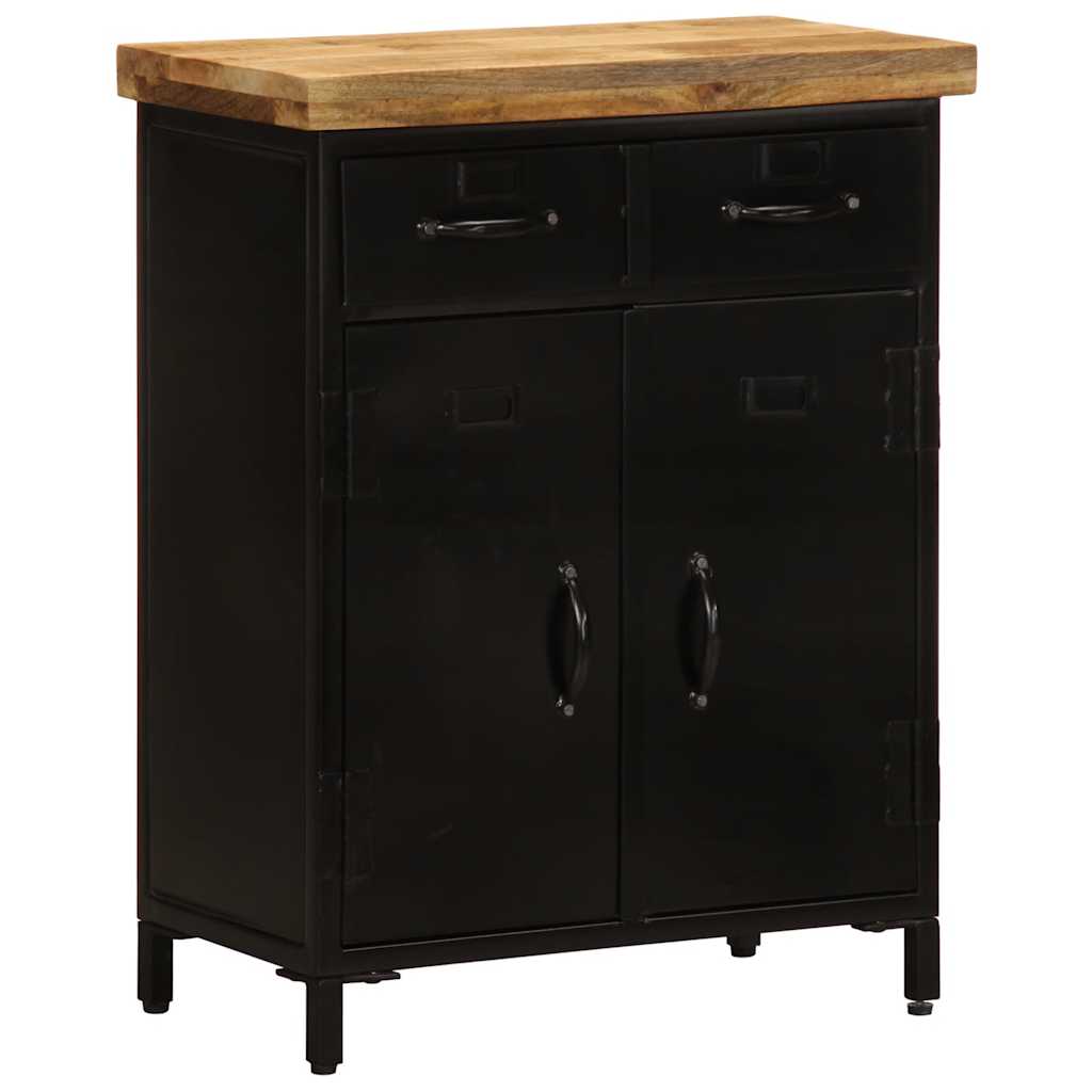Credenza 55x30x71 cm in Legno Massello di Mango