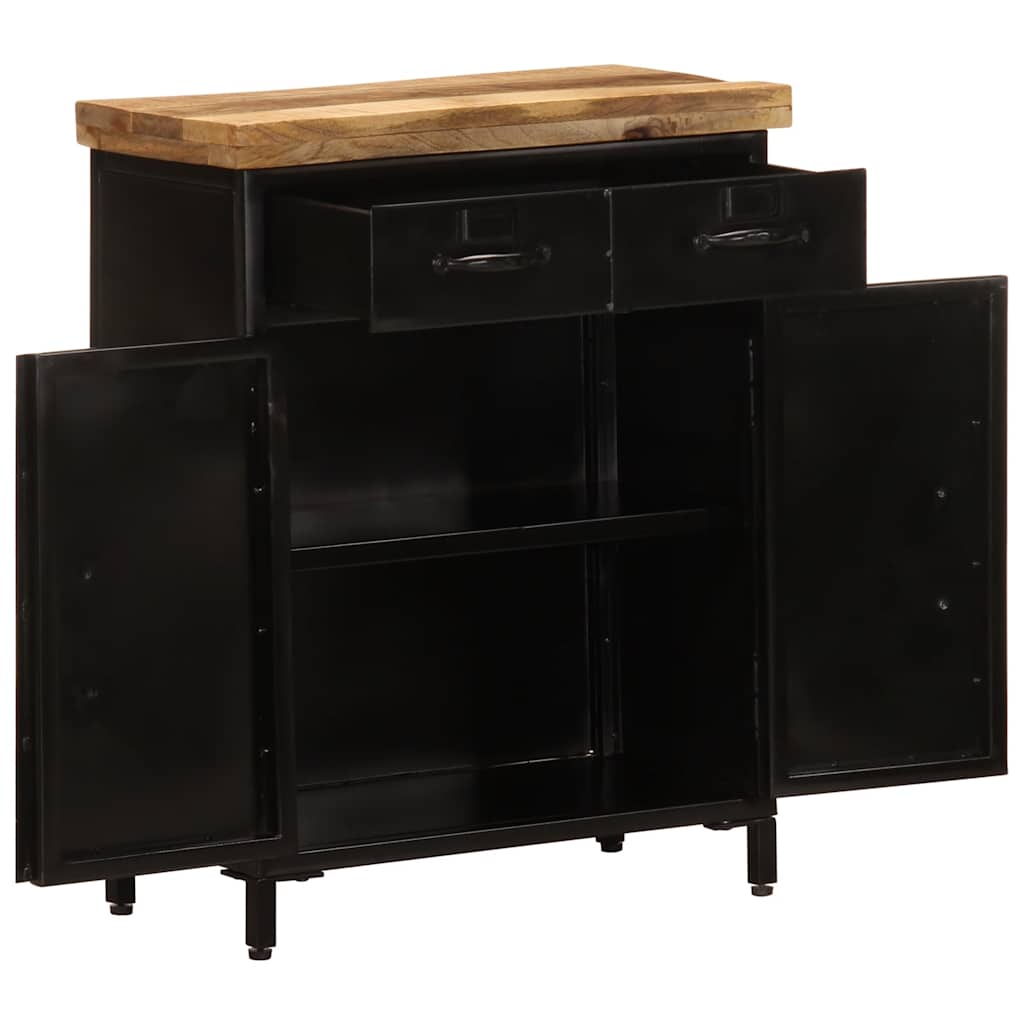 Credenza 55x30x71 cm in Legno Massello di Mango