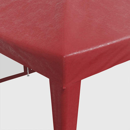 Tenda per Feste con 12 Pareti Laterali in Rete Rossa 8x4 m HDPE | homemem39