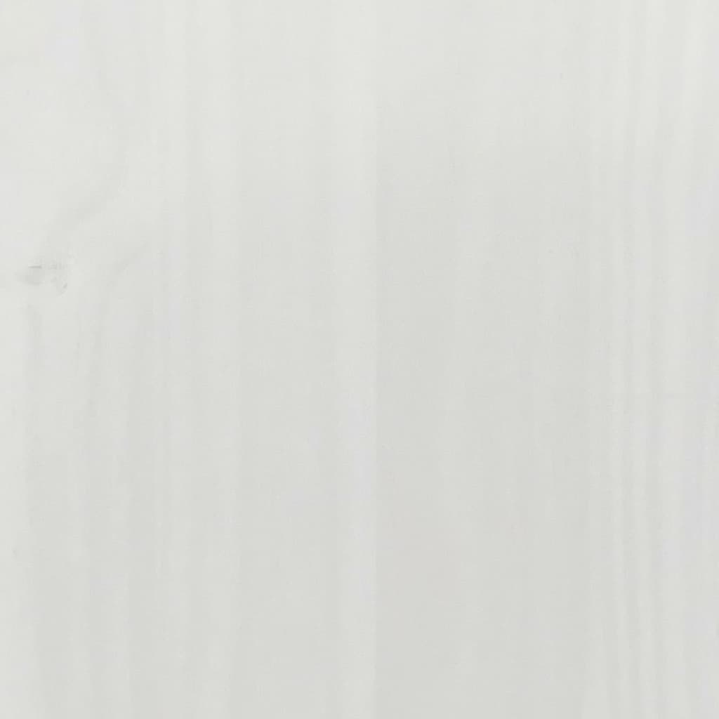 Armadio Corona Bianco 151,5x52x186 cm in Legno Massello di Pino