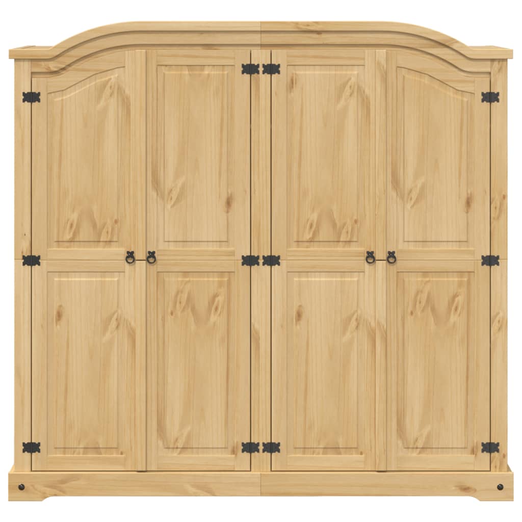 Armadio Corona 194x52x186 cm in Legno Massello di Pino