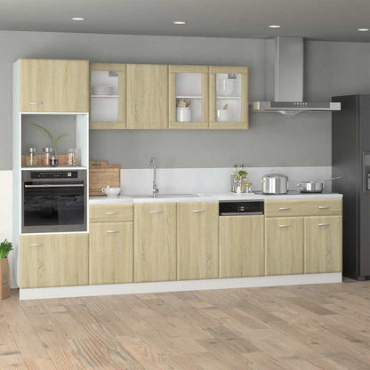 Mobile Pensile “Lyon” Vetro Rovere Sonoma 80x31x60cm