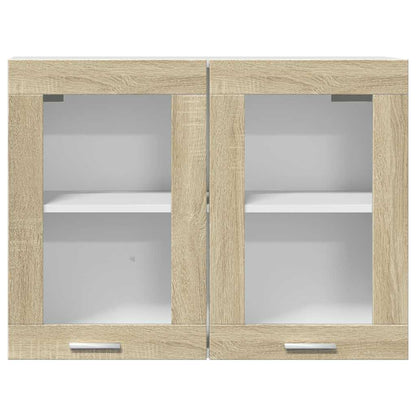 Mobile Pensile “Lyon” Vetro Rovere Sonoma 80x31x60cm | homemem39