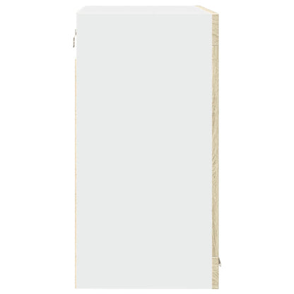 Mobile Pensile “Lyon” Vetro Rovere Sonoma 80x31x60cm
