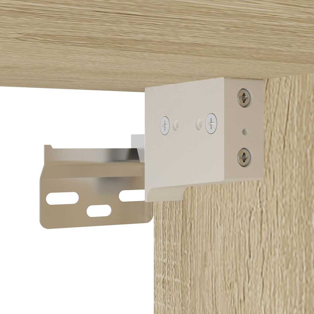 Mobile Pensile “Lyon” Vetro Rovere Sonoma 80x31x60cm | homemem39