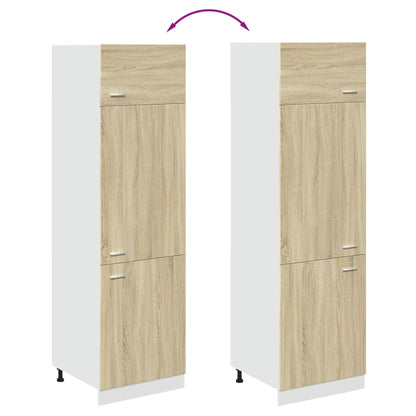 Mobile per Frigo “Lyon” Rovere Sonoma 60x57x207 cm | homemem39