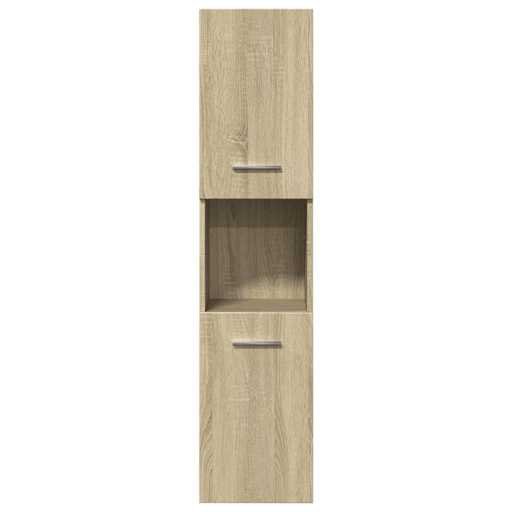 Mobile da Bagno Rovere Sonoma 30x30x130 cm in Legno Multistrato | homemem39