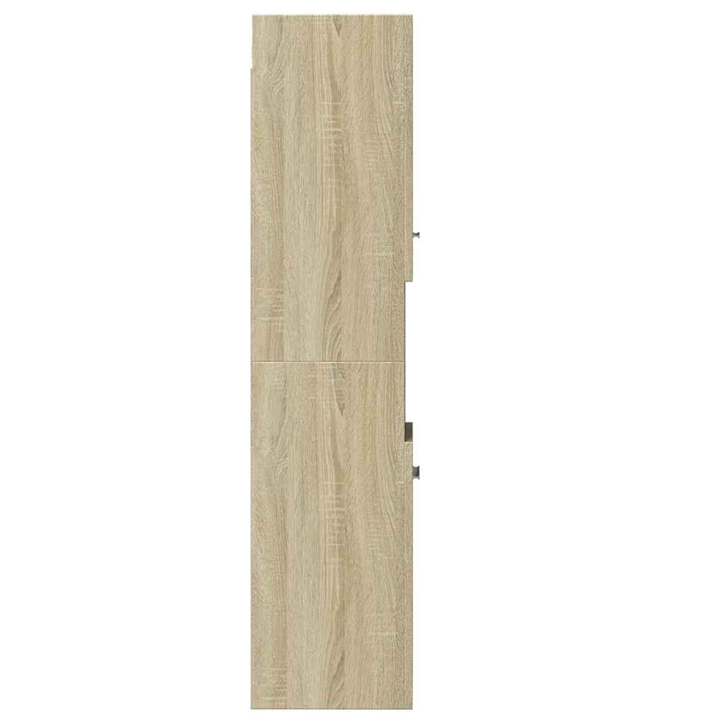 Mobile da Bagno Rovere Sonoma 30x30x130 cm in Legno Multistrato | homemem39