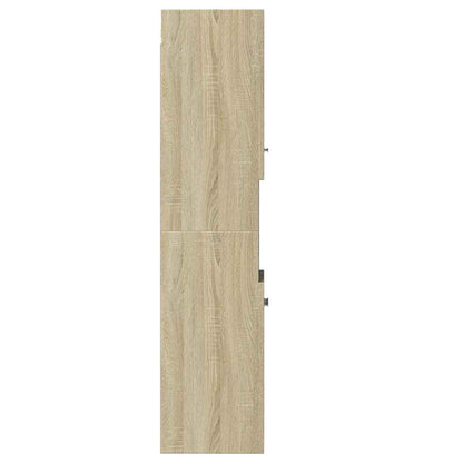 Mobile da Bagno Rovere Sonoma 30x30x130 cm in Legno Multistrato