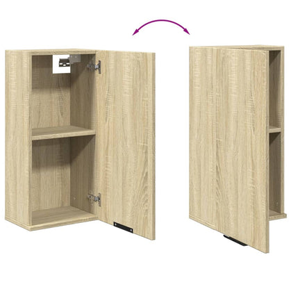 Mobile da Bagno a Parete Rovere Sonoma 32x20x67 cm