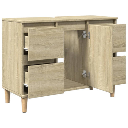 Mobile Lavabo Rovere Sonoma 80x33x60 cm in Legno Multistrato | homemem39