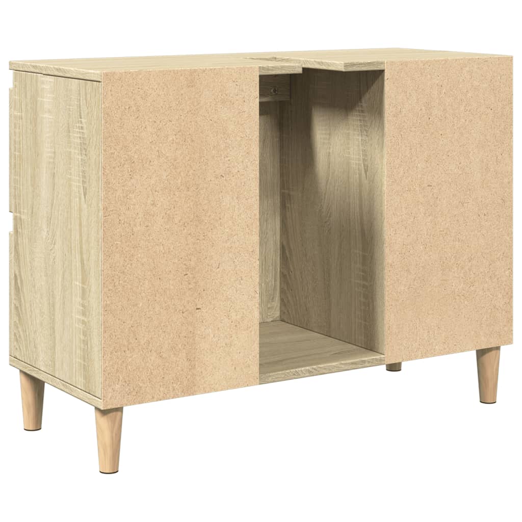 Mobile Lavabo Rovere Sonoma 80x33x60 cm in Legno Multistrato | homemem39