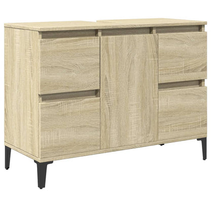 Mobile Lavabo Rovere Sonoma 80x33x60 cm in Legno Multistrato | homemem39