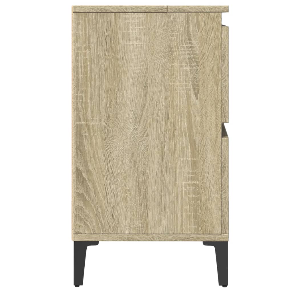 Mobile Lavabo Rovere Sonoma 80x33x60 cm in Legno Multistrato | homemem39
