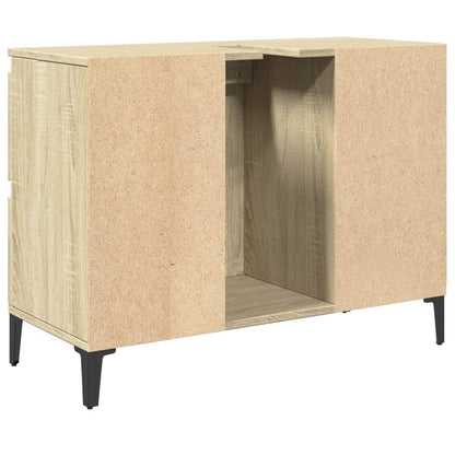 Mobile Lavabo Rovere Sonoma 80x33x60 cm in Legno Multistrato
