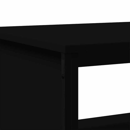 Tavolino da Salotto Nero 100x51x40 cm in Legno Multistrato