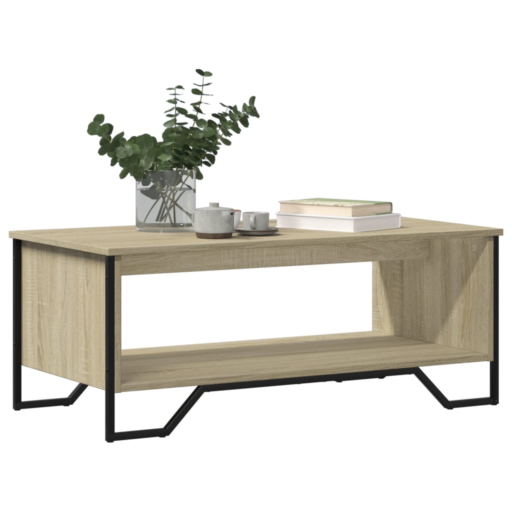 Tavolino da Salotto Rovere Sonoma 100x51x40cm Legno Multistrato