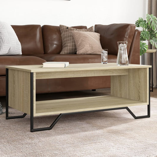 Tavolino da Salotto Rovere Sonoma 100x51x40cm Legno Multistrato | homemem39