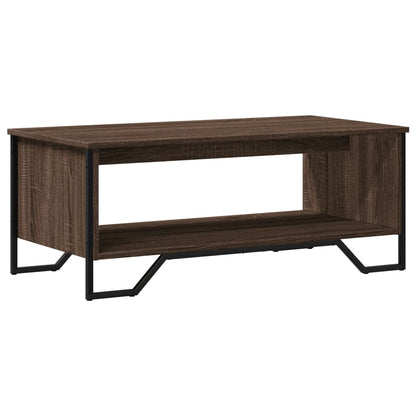 Tavolino Salotto Rovere Marrone 100x51x40 cm Legno Multistrato | homemem39