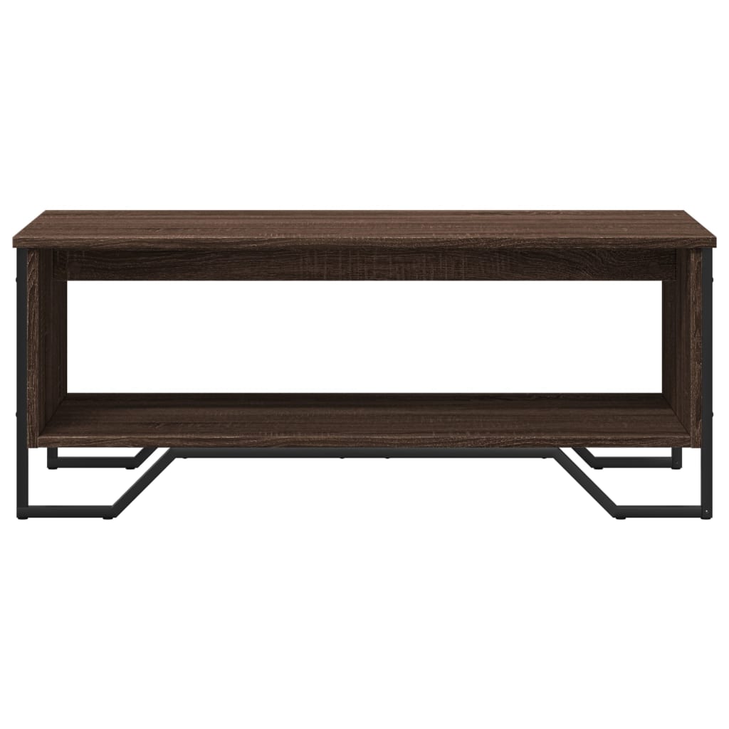 Tavolino Salotto Rovere Marrone 100x51x40 cm Legno Multistrato | homemem39
