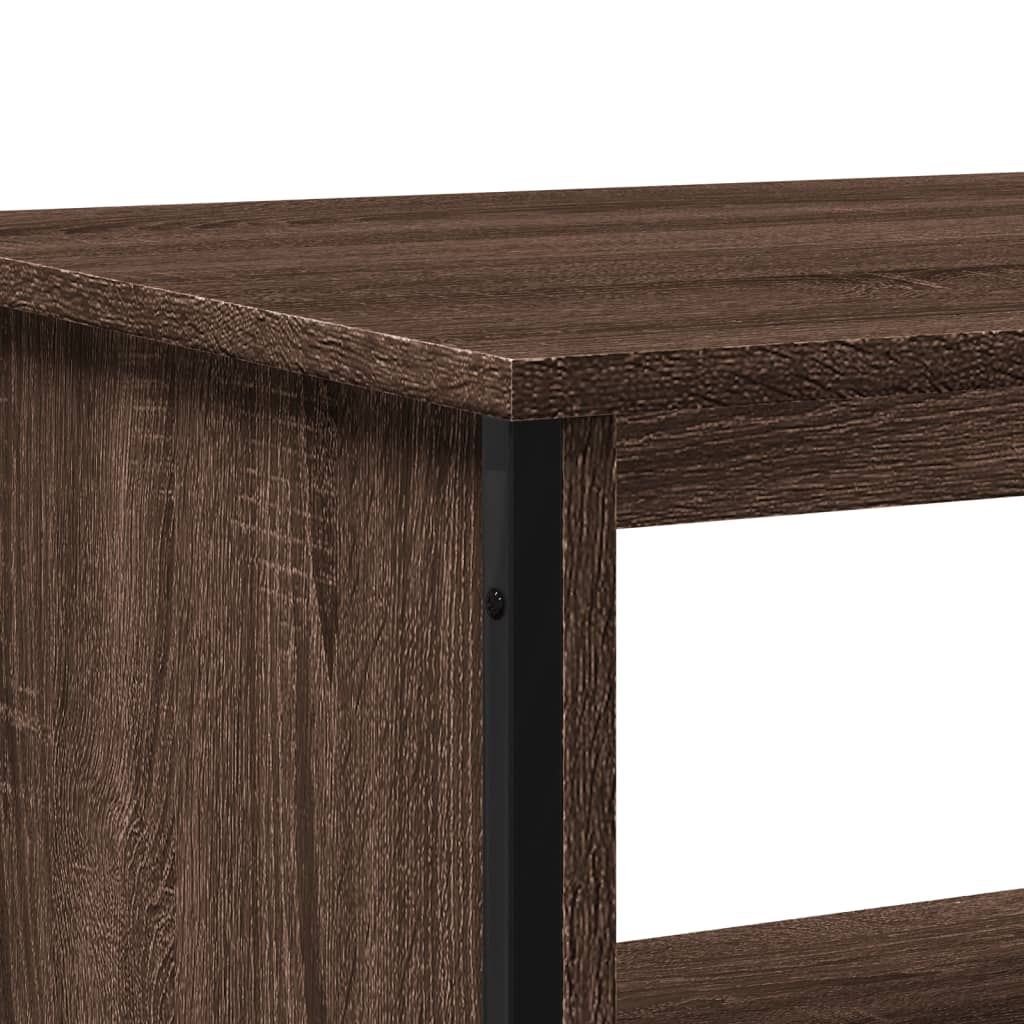 Tavolino Salotto Rovere Marrone 100x51x40 cm Legno Multistrato
